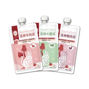 【心頭肉】貓咪洛神主食包 100g 18包入｜泌尿排毛冠軍｜貓咪最愛肉泥狀｜全齡貓主食