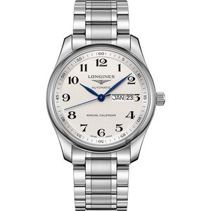 LONGINES 浪琴 Master 巨擘系列機械錶-銀/40mm L29104786
