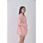 (XL) 排扣粉色外套二手衣, , large