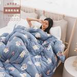 [Yangqi] BUHO Korean style silky smooth milk foam quilt 2.1kg single 5x7 feet light luxury two-color four-season quilt (Xiwu slightly drunk), , large