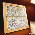 【MBM】迷戀幻境-MBM花磚珪藻土杯墊組(一盒5入), , large