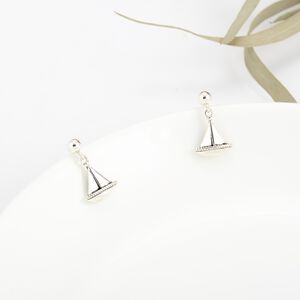 【Angel & Me】海洋 度假 帆船 Sailboat s925 純銀 耳環 耳夾 生日 聖誕 情人節 禮物