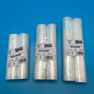 SICO舒肥專用真空包裝袋捲型20cmx600cm 25cmx600cm 30cmx600cm (2捲/包)