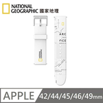 National Geographic Smart Apple Watch Strap Silicone Watchband Suitable for Apple Watch 42/44/45/46/49mm - White , , large