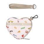 Lesportsac Heart Wristlet 愛心造型零錢包 零錢袋 鑰匙包 心型吊飾 送禮 禮物 推薦 女包(紐約城市插畫), , large