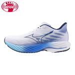 [秉宸] MIZUNO WAVE RIDER 28 男慢跑鞋 超寬楦 運動鞋 白藍 J1GC240401, , large