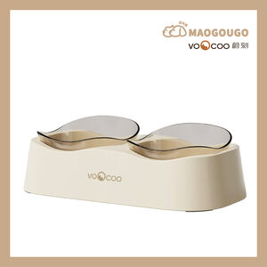 Maogougo貓狗購 ✨總代理現貨免運✨ VOOCOO蔚刻 波浪雙碗 寵物碗 貓碗 狗碗 水碗 餵食碗 貓咪碗 飼料碗