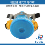 鉅玉經典｜輕型濾罐式防毒口罩 SD-303, , large