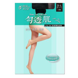 蒂巴蕾勻透肌耐穿彈性絲襪<膚色>