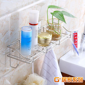 304 stainless steel rectangular silver six hook rack