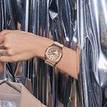 CASIO 卡西歐 G-SHOCK 個性時尚 八角金屬錶殼 雙顯手錶-玫瑰金x米白 GM-S2110PG-4A, , large
