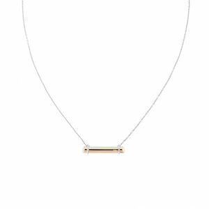 Calvin Klein CK Elongated Linear 圓柱狀項鍊 母親節送禮推薦-雙色 35000014