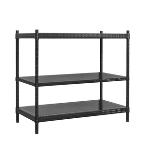 【Y HOUSE】120x45x90cm perforated plate three-layer rack perforated plate rack iron rack - black paint