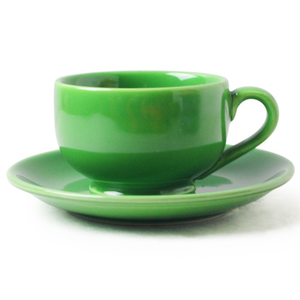 [豐名日本餐具] 咖啡杯組 淺綠釉 / C00CS1-126-9