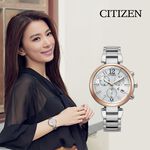 CITIZEN 星辰 XC 光動能計時女錶-玫瑰金/35mm FB1454-52A, , large