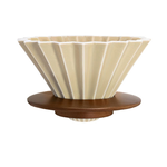 ORIGAMI Dripper M with Wooden Holder (Matt Navy), , large