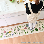【Oka Japan】Japan-Made Recycled Printed Kitchen Mat 45×180cm – Green Path (Machine-Washable / 4mm Thick), , large