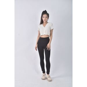 (S) 【安于晴Charlene私服】s dare sport高腰質感運動瑜珈黑色長褲二手衣