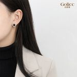 【Gulicc 】古莉可 耳環 經典 四葉草 水鑽耳釘, , large