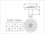 Zinc Knob, , large