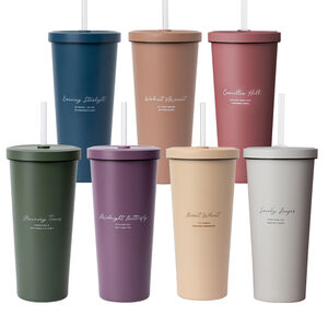 Stainless steel straw cup II 710ML
