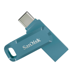 【SanDisk】Ultra GO 256G 海灣藍 TYPE-C USB 3.2 雙用 OTG 旋轉隨身碟 讀取速度 400MB/s