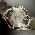 [星晴錶業]ARMANI手錶,44mm,AR00080墨綠色錶面金色錶殼金銀相間精鋼錶帶款, , large