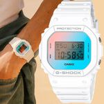 CASIO 卡西歐 G-SHOCK 彩色鏡面方型手錶 電子錶 DW-5600TL-7, , large