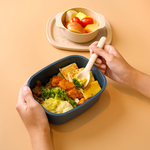 re-ing Natural Bamboo Fiber Lunch Box Set-Blue, , large