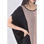 (S) liville撞色黑色洋裝二手衣, , large