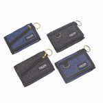 【YUN JOIN】 牛仔紋尼龍三折短夾 錢包 短夾 零錢包 開學 禮物 牛仔布 牛仔, , large