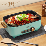 【MOLIJIA】5.3L-M24 Multifunctional Non-stick Electric Cooker with Stainless Steel Steaming Plate - Macaron Green, , large