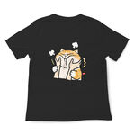 JZ TEE Pinching Face-Orange Cat Graphic Tee, , large