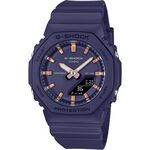 CASIO 卡西歐 G-SHOCK 優雅玫瑰金時標 八角雙顯手錶 520情人節 送禮-海軍藍 GMA-P2100M-2A, , large