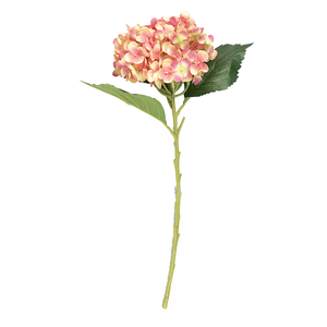 【YU Living】仿真裝飾大繡球花 人造花枝-粉紅