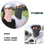 【A&R】UPF50+ 冰絲涼感透氣防曬面罩 掛耳式網眼款 五色任選, , large
