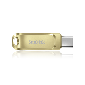 【SanDisk】Ultra Luxe 128G 金色 TYPE-C USB 3.2 雙用 OTG 旋轉隨身碟 讀取速度 400MB/s