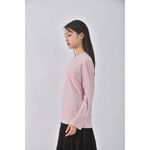 (M) able co韓牌質感圓領粉色長袖上衣二手衣, , large