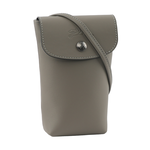 LONGCHAMP Le Pliage Xtra 小牛皮斜背手機包/斑鳩灰, , large