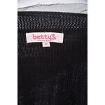 (S) betty s羊毛V領黑色長袖上衣二手衣, , large