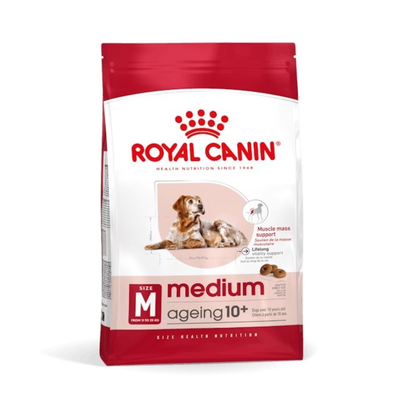 【拉拉寵物小舖】法國皇家 狗飼料 M+10 中型熟齡犬10+ 歲以上專用乾糧 3公斤