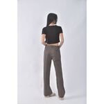 (XL) 【國泰航空永續合作】isabelle wen高腰質感羊毛棕色長褲二手衣, , large