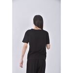 (S) gu棉質純棉黑色短袖上衣二手衣, , large