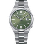 CITIZEN 星辰 X PANTONE Nowstalgia亞洲限定沉穩綠經典機械錶 NJ0158-89Z, , large