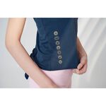 YOGA FLOW Back Twine Shirt - 微透交叉綁結罩衫 - 海軍藍 Old Navy, , large