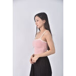 (S) vestiaire de miss p質感棉質撞色粉色上衣二手衣, , large