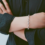 Stylish Sterling Silver Bracelet, , large