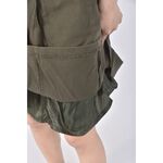 (L) dailo質感棉質綠色短裙二手衣, , large