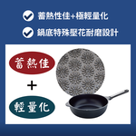 日本Arnest Bellfina鑽石極輕不沾深炒鍋28cm-海軍藍/曜石黑/二色任選一(瓦斯爐適用款), , large