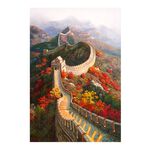 【御畫房】萬里長城 國家一級畫師手繪油畫60×90cm(VF-105), , large